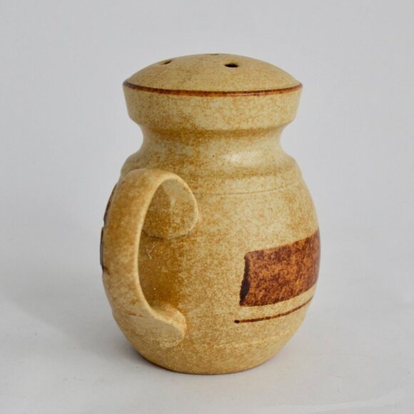 Potter Craft Cheese Shaker Dispenser Vintage Speckled Ceramic - Picture 4 of 6